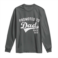 Funny New Dad Promoted To Dad Since 2025 Long Sleeve Shirt Baby Announcement