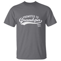Funny New Grandpa Promoted To Grandpa Since 2025 T Shirt Baby Announcement
