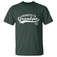 Funny New Grandpa Promoted To Grandpa Since 2025 T Shirt Baby Announcement