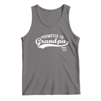 Funny New Grandpa Promoted To Grandpa Since 2025 Tank Top Baby Announcement