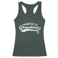 Funny New Grandma Promoted To Grandma Since 2025 Racerback Tank Top Baby Announcement