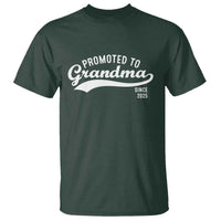 Funny New Grandma Promoted To Grandma Since 2025 T Shirt Baby Announcement