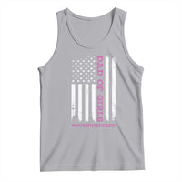 Funny Dad Of Girls Outnumbered Tank Top Vintage American Flag Father's Day