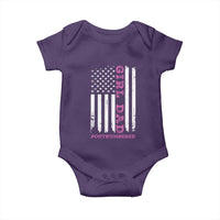 Funny Girl Dad Outnumbered Baby Onesie Vintage American Flag Father's Day