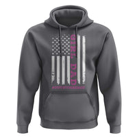 Funny Girl Dad Outnumbered Hoodie Vintage American Flag Father's Day