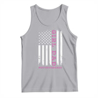 Funny Girl Dad Outnumbered Tank Top Vintage American Flag Father's Day