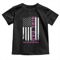 Funny Girl Dad Outnumbered Toddler T Shirt Vintage American Flag Father's Day
