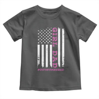 Funny Girl Dad Outnumbered Toddler T Shirt Vintage American Flag Father's Day