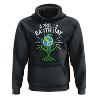 Happy Earth Day April 22 Hoodie Restore Earth Sea Turtle Tree Peace Sign