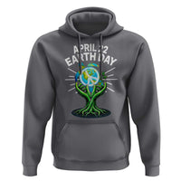 Happy Earth Day April 22 Hoodie Restore Earth Sea Turtle Tree Peace Sign