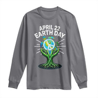 Happy Earth Day April 22 Long Sleeve Shirt Restore Earth Sea Turtle Tree Peace Sign