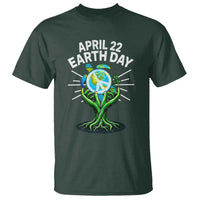 Happy Earth Day April 22 T Shirt Restore Earth Sea Turtle Tree Peace Sign