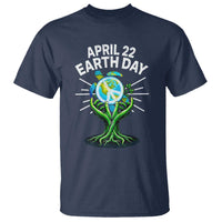Happy Earth Day April 22 T Shirt Restore Earth Sea Turtle Tree Peace Sign