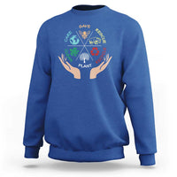 Save Bees Rescue Animals Recycle Plastic Plant Tree Sweatshirt Earth Day
