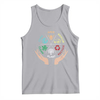 Save Bees Rescue Animals Recycle Plastic Plant Tree Tank Top Earth Day