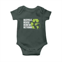 Recycle Reuse Renew Rethink Environmental Activism Baby Onesie