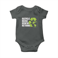 Recycle Reuse Renew Rethink Environmental Activism Baby Onesie