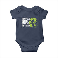 Recycle Reuse Renew Rethink Environmental Activism Baby Onesie