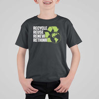 Recycle Reuse Renew Rethink Environmental Activism T Shirt For Kid