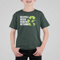 Recycle Reuse Renew Rethink Environmental Activism T Shirt For Kid