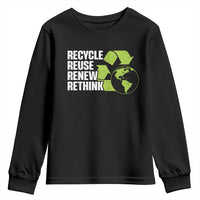 Recycle Reuse Renew Rethink Environmental Activism Youth Sweatshirt