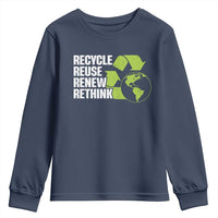 Recycle Reuse Renew Rethink Environmental Activism Youth Sweatshirt