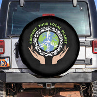 Earth Day Support Your Local Planet Spare Tire Cover Peace Sign Animals