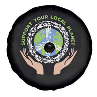 Earth Day Support Your Local Planet Spare Tire Cover Peace Sign Animals