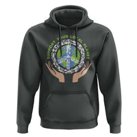 Earth Day Support Your Local Planet Hoodie Peace Sign Animals