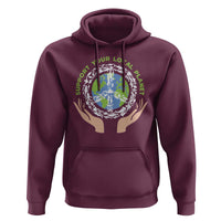 Earth Day Support Your Local Planet Hoodie Peace Sign Animals