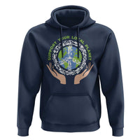 Earth Day Support Your Local Planet Hoodie Peace Sign Animals