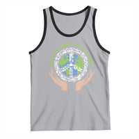 Earth Day Support Your Local Planet Tank Top Peace Sign Animals