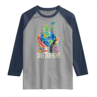 Save Our Home Animals Wildlife Conservation Earth Day Raglan Shirt