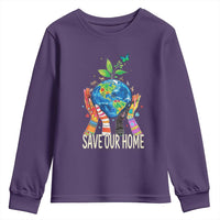 Save Our Home Animals Wildlife Conservation Earth Day Youth Sweatshirt