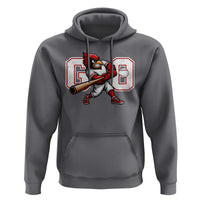 Go Cardinal Playing Baseball Graphic Hoodie for Sports Fan