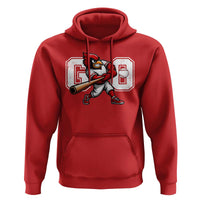 Go Cardinal Playing Baseball Graphic Hoodie for Sports Fan