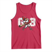 Go Cardinal Playing Baseball Graphic Tank Top for Sports Fan