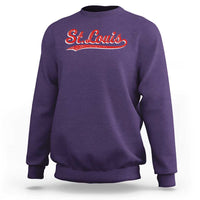 St Louis Sports Script Retro Baseball Lovers Proud City Sweatshirt