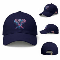 Lacrosse Drip Ice Cream Lax Helmet Sticks Sport Player Baseball Cap