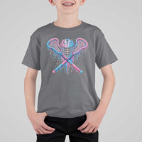 Lacrosse Drip Ice Cream Lax Helmet Sticks Sport Player T Shirt For Kid