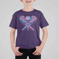 Lacrosse Drip Ice Cream Lax Helmet Sticks Sport Player T Shirt For Kid