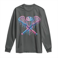 Lacrosse Drip Ice Cream Lax Helmet Sticks Sport Player Long Sleeve Shirt