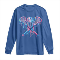 Lacrosse Drip Ice Cream Lax Helmet Sticks Sport Player Long Sleeve Shirt