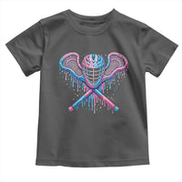 Lacrosse Drip Ice Cream Lax Helmet Sticks Sport Player Toddler T Shirt