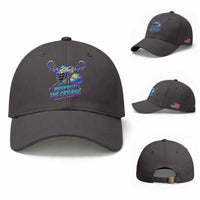 Respect The Crease Lacrosse Drip Baseball Cap Funny Lax Goalie