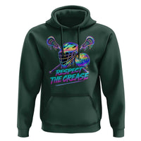 Respect The Crease Lacrosse Drip Hoodie Funny Lax Goalie