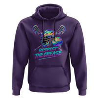 Respect The Crease Lacrosse Drip Hoodie Funny Lax Goalie