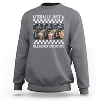 Baseball Raccoon Literally Just a Bleacher Creature Sweatshirt Funny Trash Panda At Ballfield