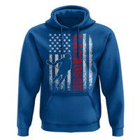 Lacrosse American Flag Lax Men 4th of July Hoodie
