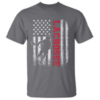 Lacrosse American Flag Lax Men 4th of July T Shirt